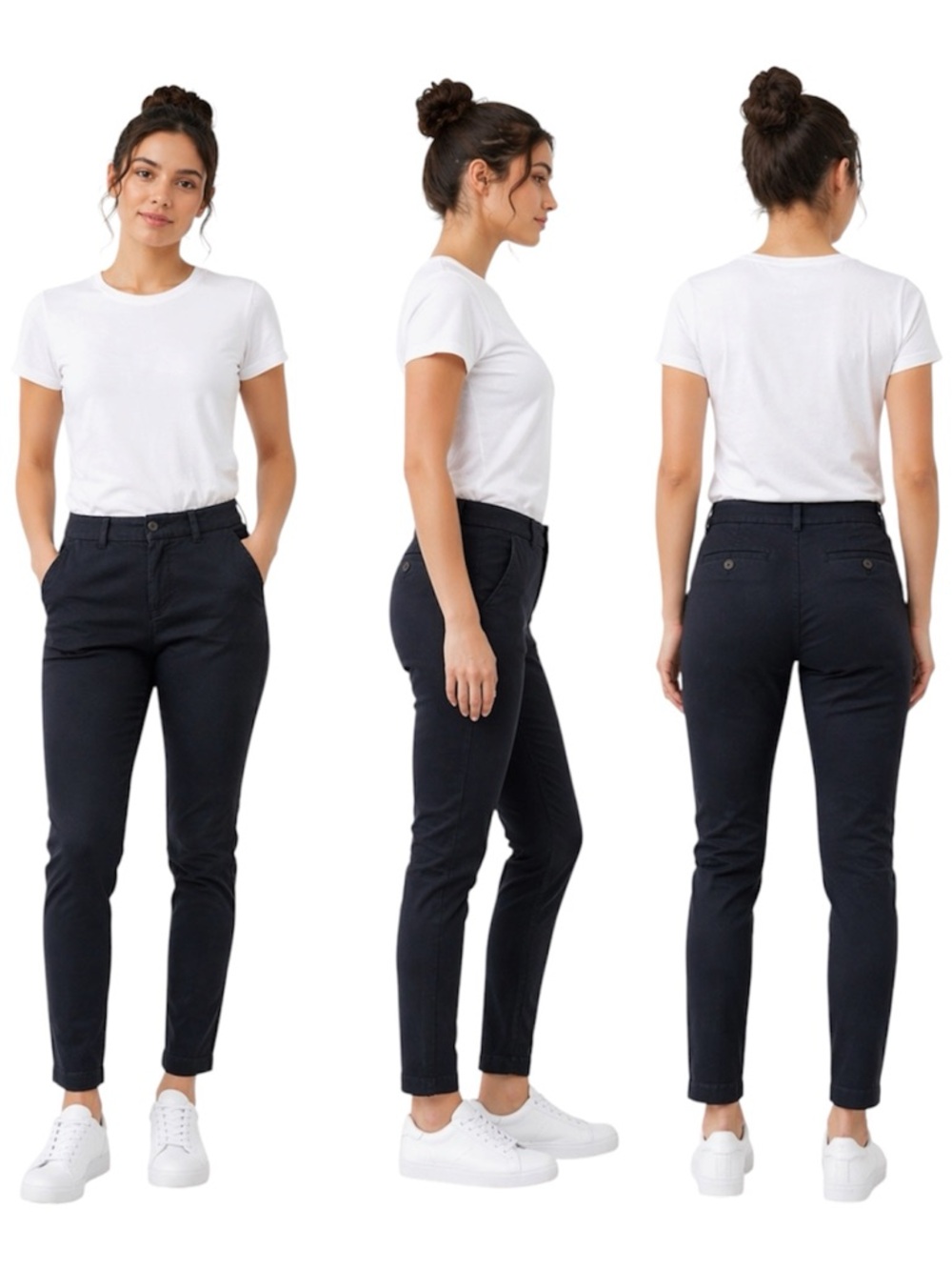 GAP Signature Skinny Pants Size 2 Petite Black Stretch